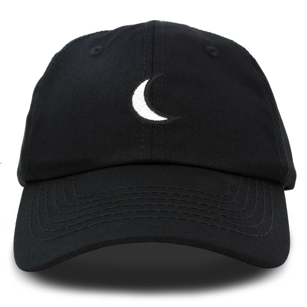 Waning Crescent Moon Hat Mens Womens Astrology Cap